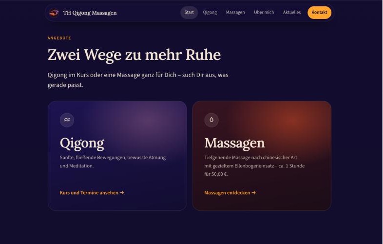 Startseite von TH Qigong Massagen